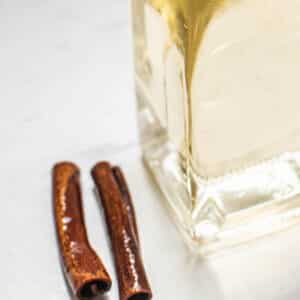 bottle of cinnamon syrup