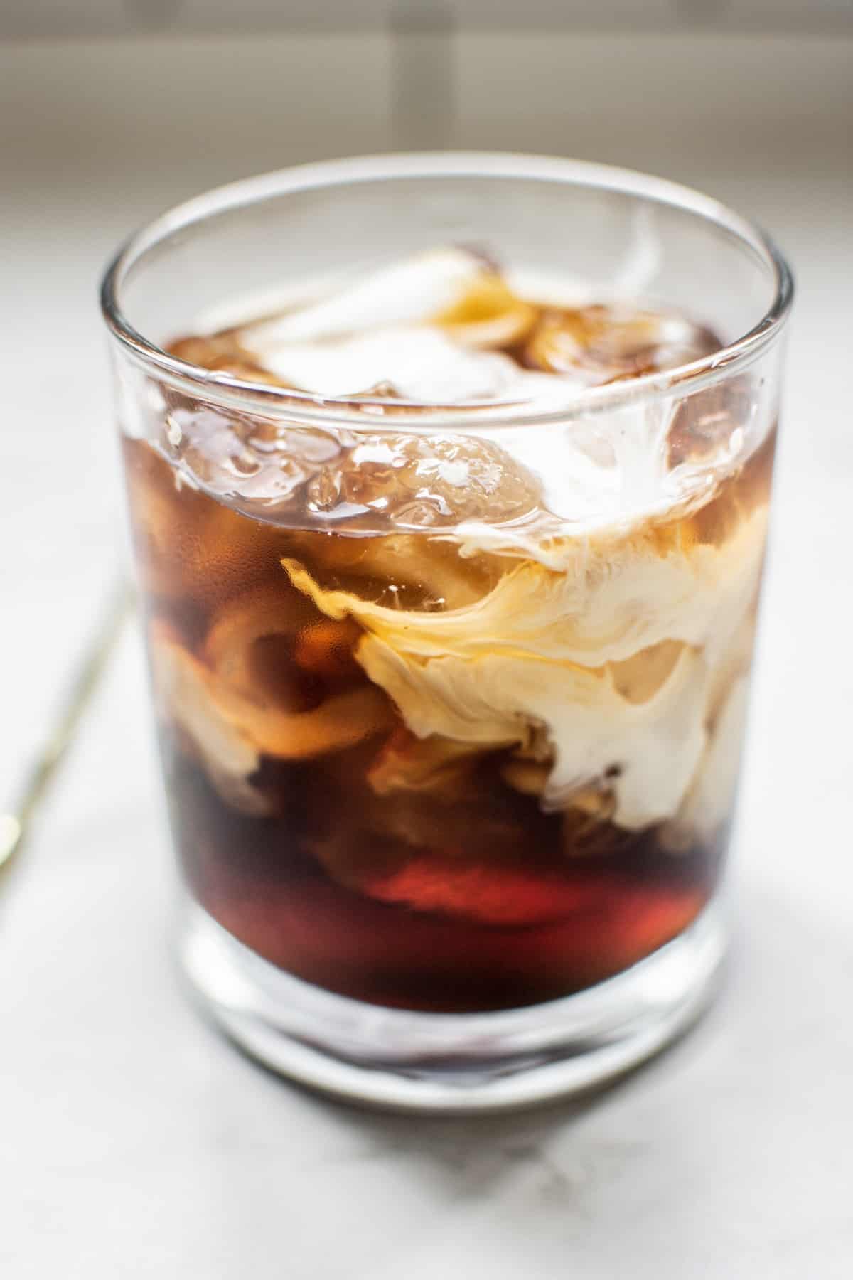 espresso White Russian close up