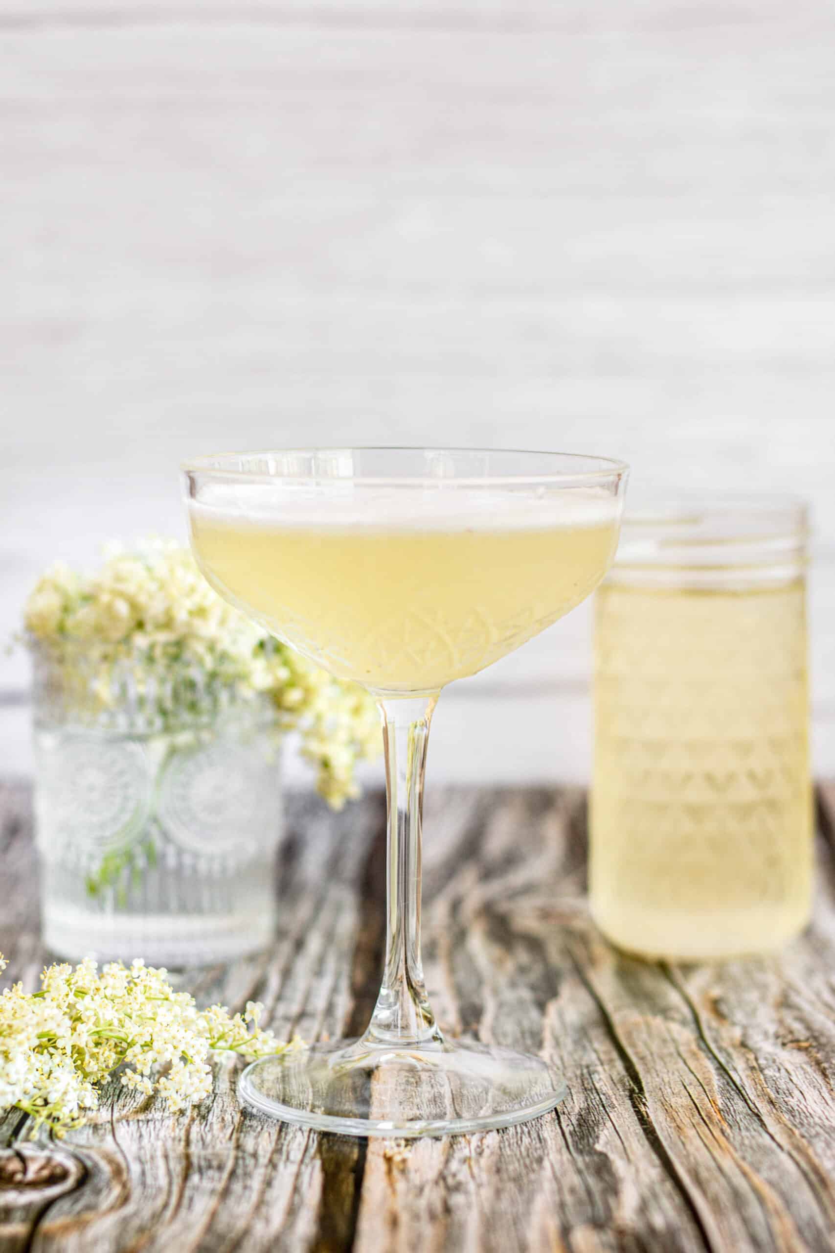 elderflower cocktail.