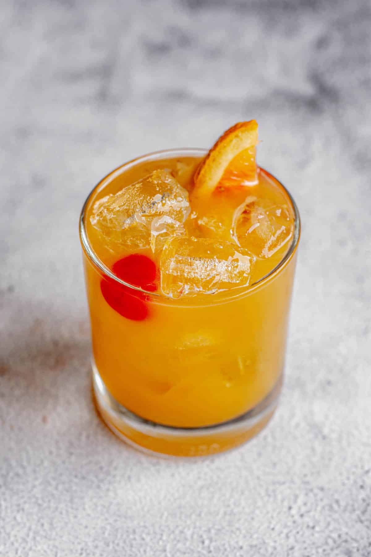 Amaretto and store orange juice