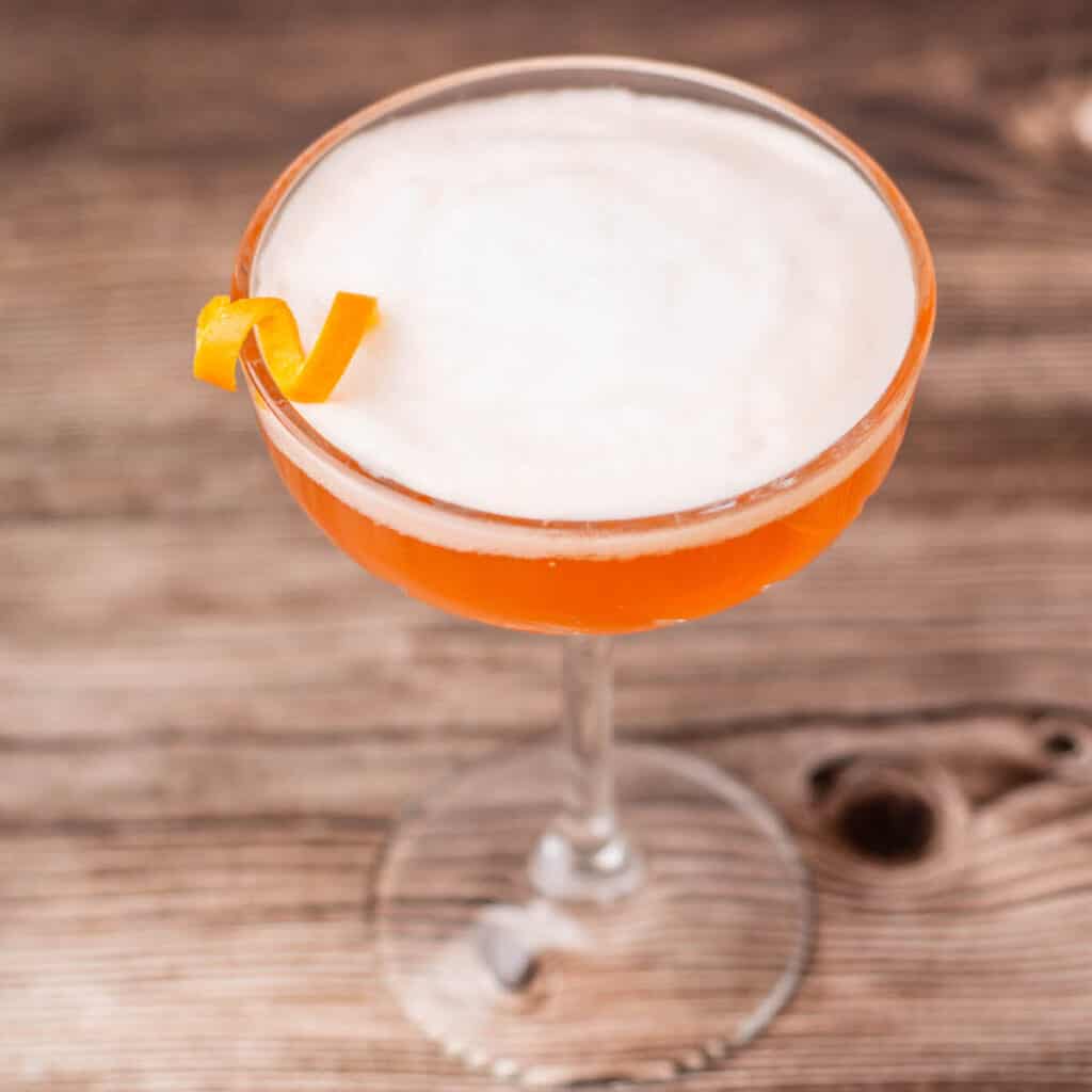 aperol sour cocktail.