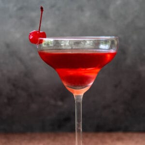 side view of a Cherry Daiquiri.